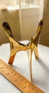 真鍮　天然石　スタンド　ゴールド　パワーストーン　スフィア台