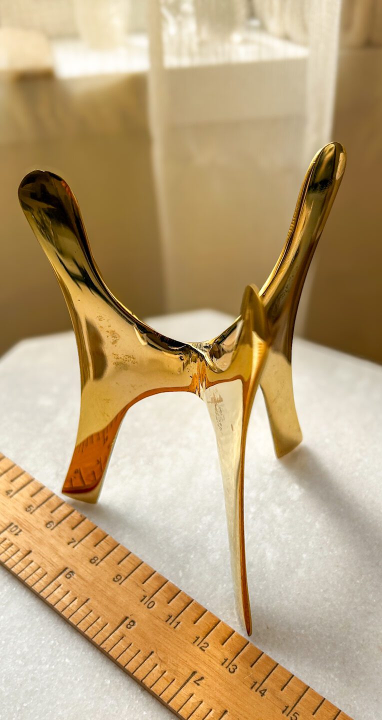 真鍮 天然石 スタンド ゴールド パワーストーン スフィア台