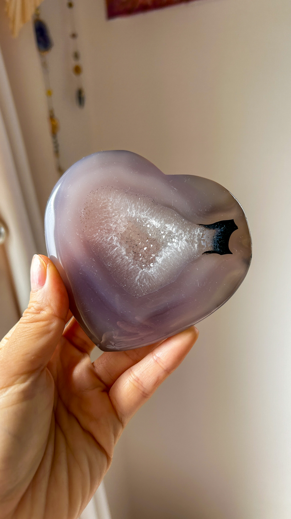 開運♡ 高品質なドゥルージー 笑口 おおきなアゲートハート Lucky hearts D - 画像 (3)