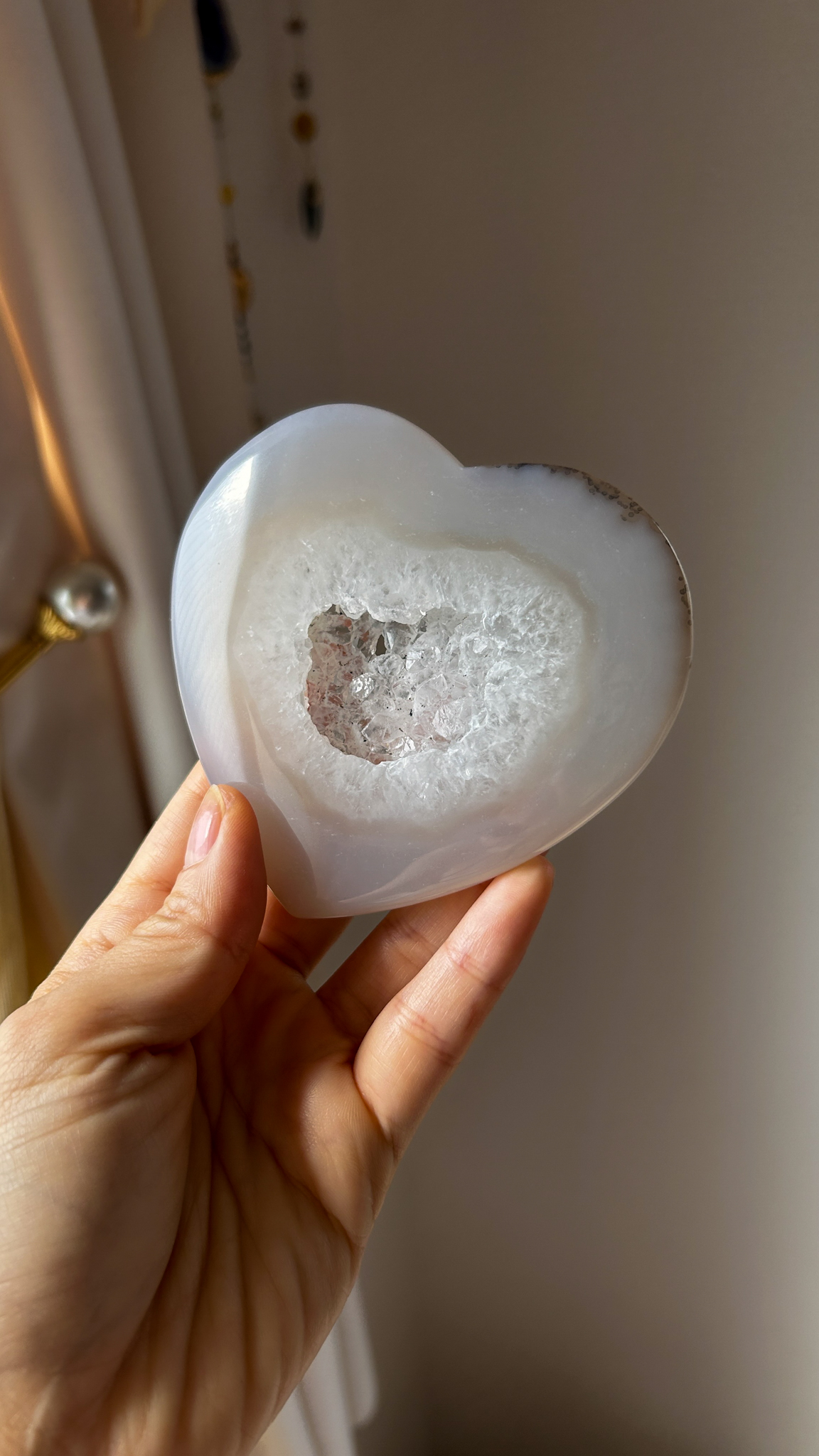 開運♡ 高品質なドゥルージー 笑口 おおきなアゲートハート Lucky hearts C - 画像 (3)