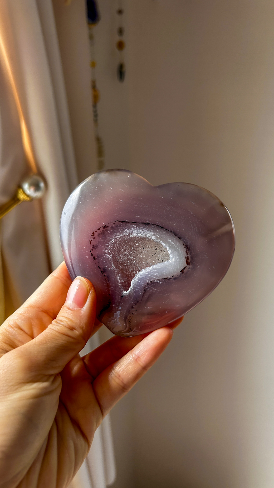 開運♡ 高品質なドゥルージー 笑口 おおきなアゲートハート Lucky hearts A