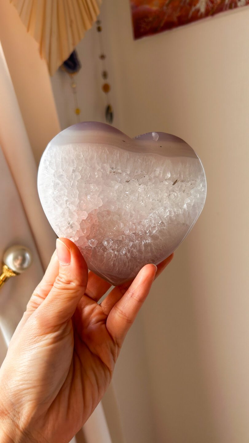 開運♡ 高品質なドゥルージー 笑口 おおきなアゲートハート Lucky hearts G