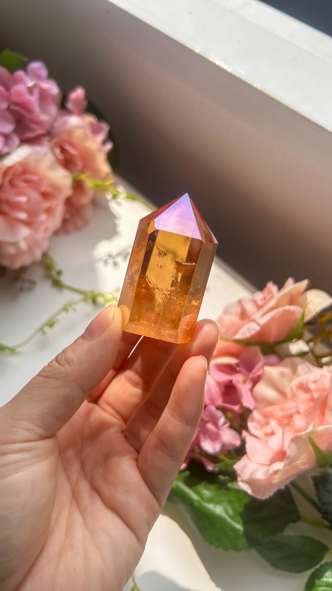 パワーをもらえる 高品質 サンセットオーラ クリスタル (ブラジル産)A~D Solar powered - 画像 (3)