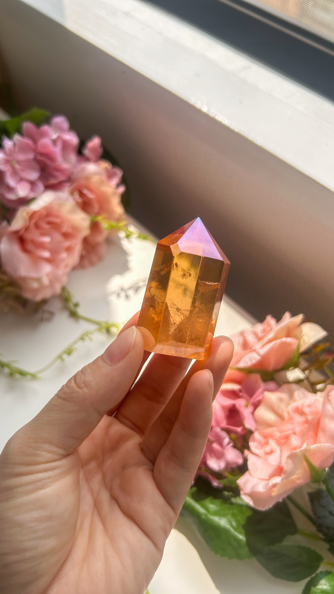 パワーをもらえる 高品質 サンセットオーラ クリスタル (ブラジル産)A~D Solar powered - 画像 (4)