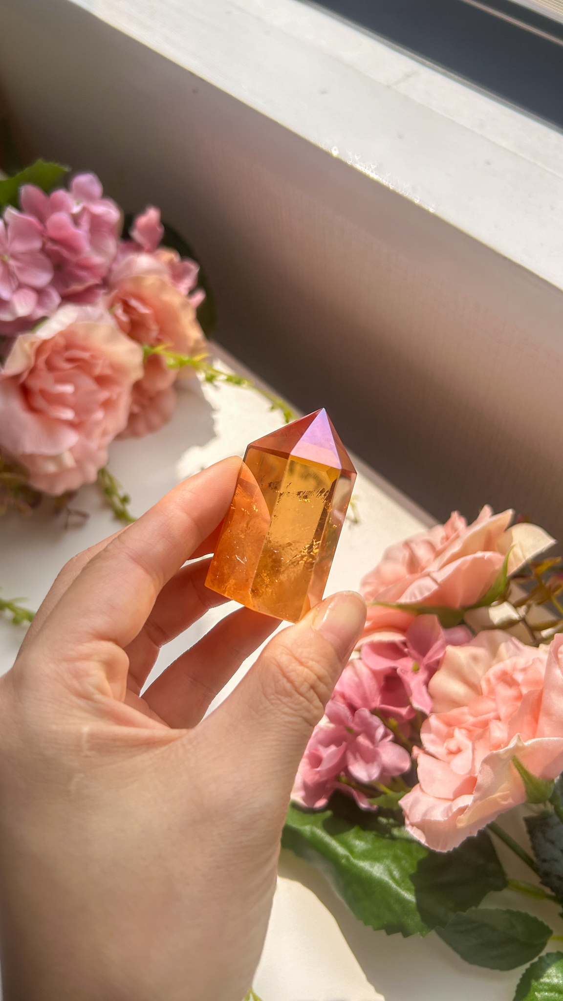 パワーをもらえる 高品質 サンセットオーラ クリスタル (ブラジル産)A~D Solar powered - 画像 (5)