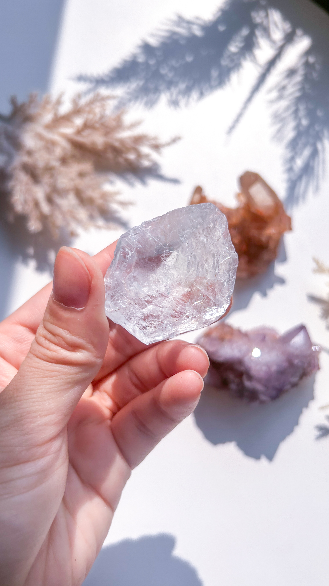 心を躍動させる 南アフリカの大地より レッドクォーツ Orisaの神々 珍しいブルーアフリカンフローライト - 画像 (5)