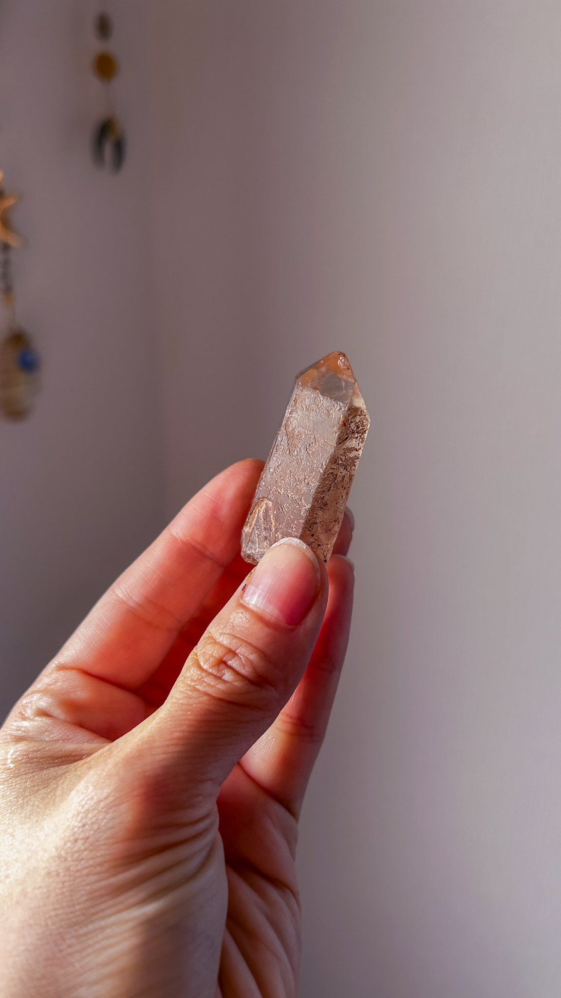 心を躍動させる 南アフリカの大地より レッドクォーツ Orisaの神々 レディッシュブラウン ポイント - 画像 (4)