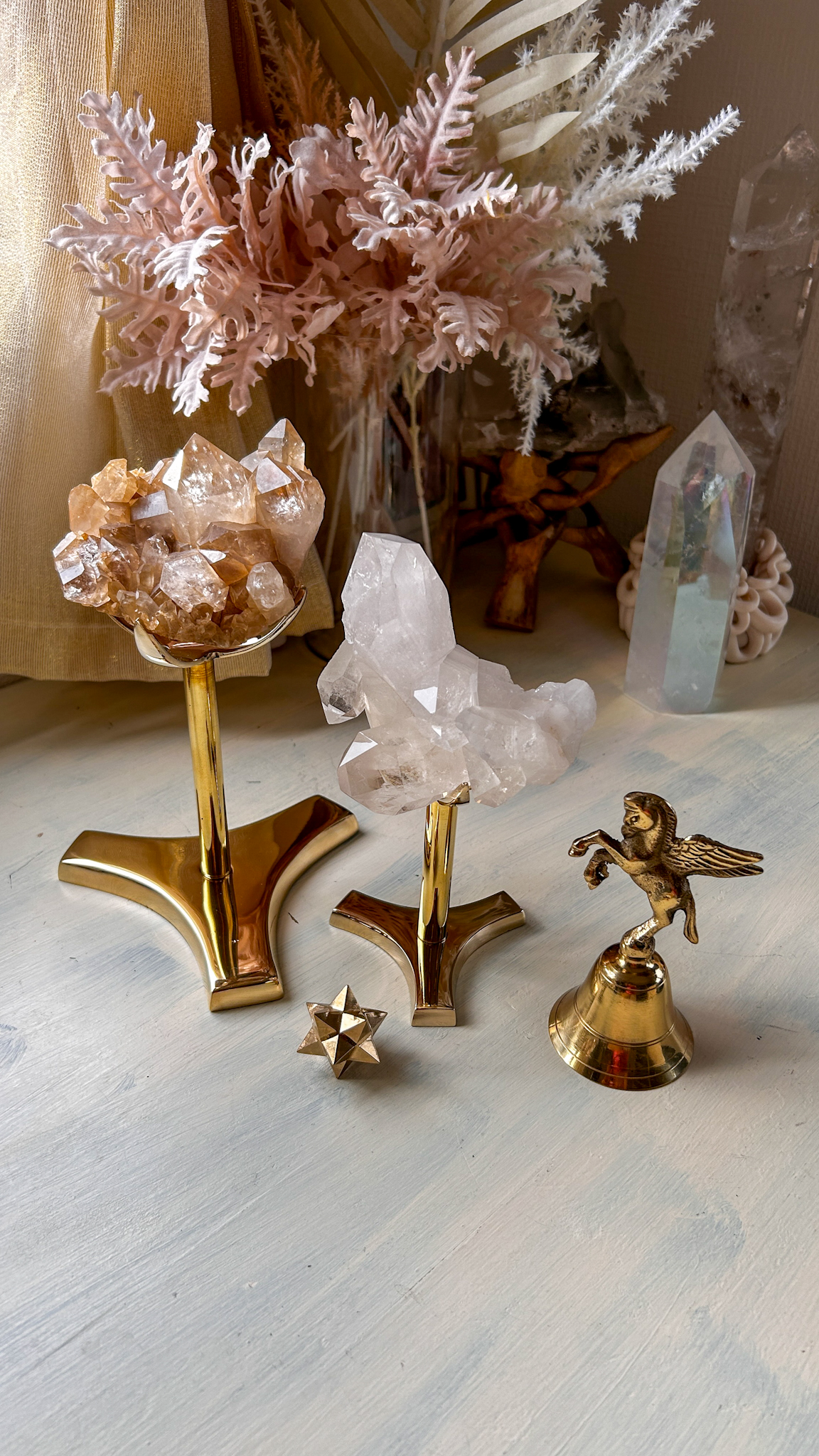 放射状の輝く水晶 高純度 クラスター トマスゴンサガ産 - 画像 (9)