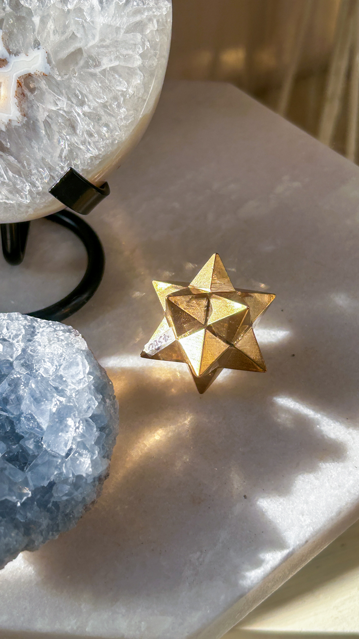 再入荷⭐️高品質パイライトマカバ Shining star 守護の石 - 画像 (5)