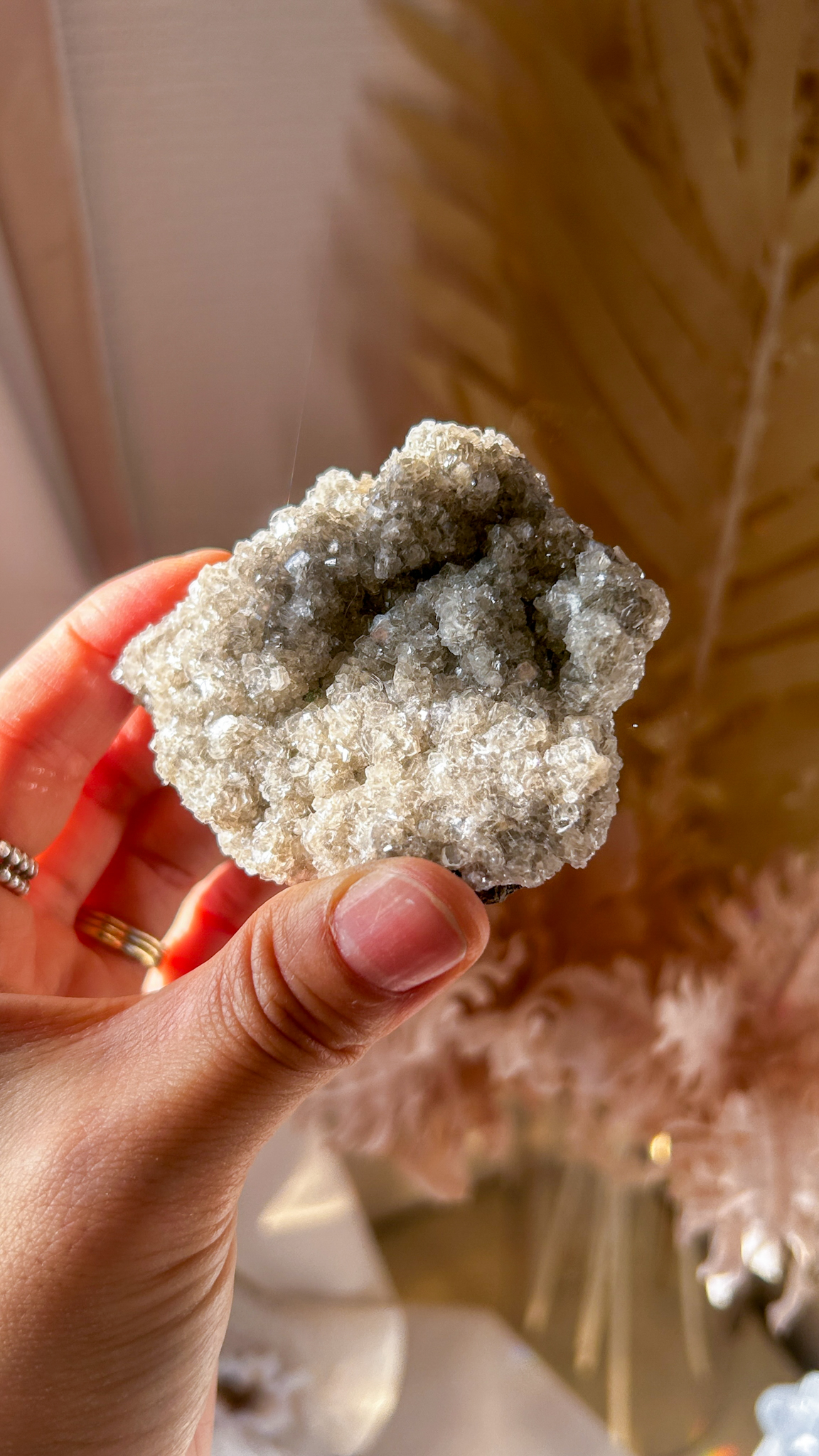 癒しの鈍い輝き パキスタンよりめずらしい シルバーカルサイト Sperkle Silver - 画像 (4)