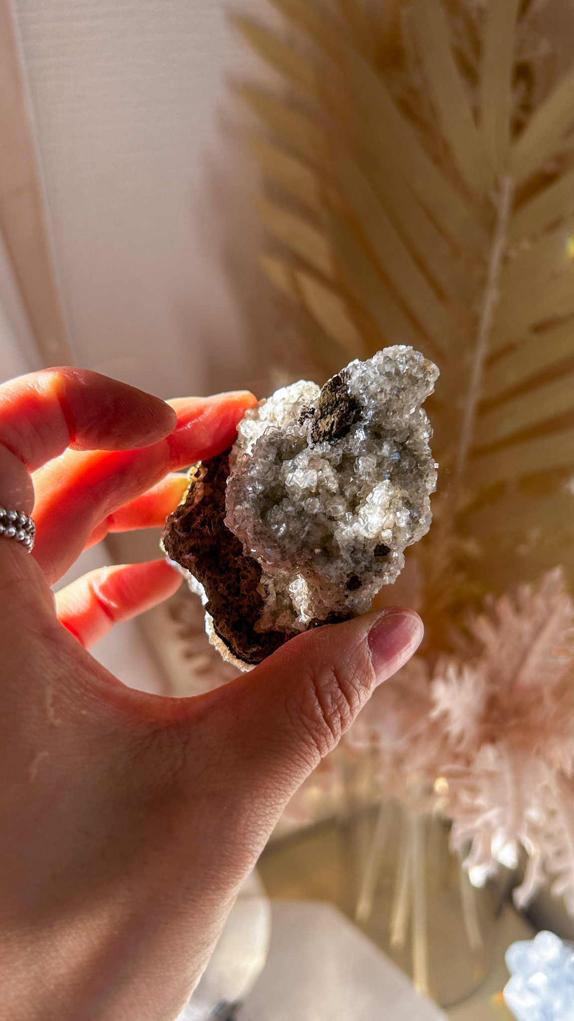 癒しの鈍い輝き パキスタンよりめずらしい シルバーカルサイト Sperkle Silver - 画像 (7)