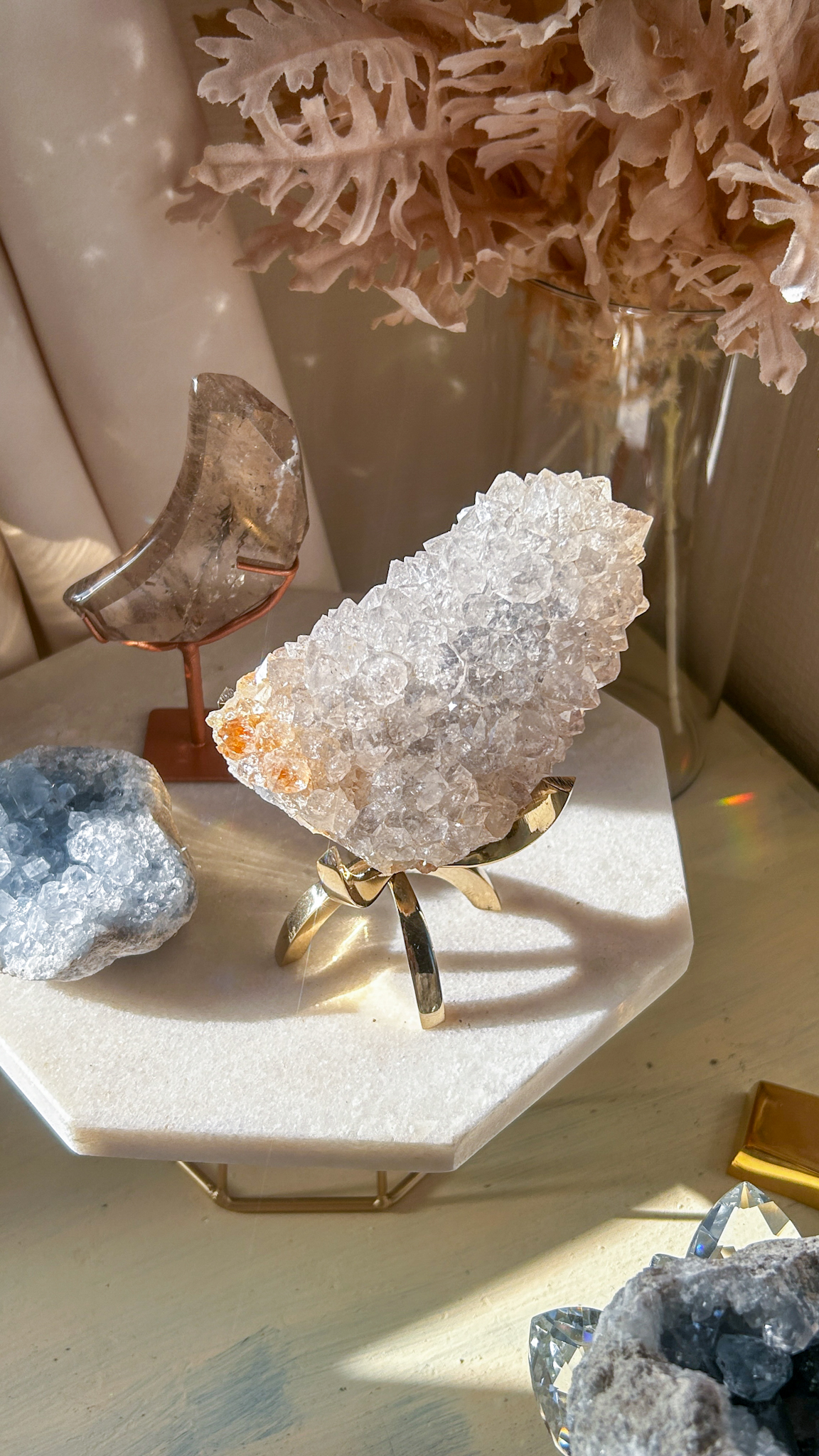 希少石 高透明度 美しいアナンダライト スピリットクォーツ・フェアリーフォーム Anandalight fairly form - 画像 (2)