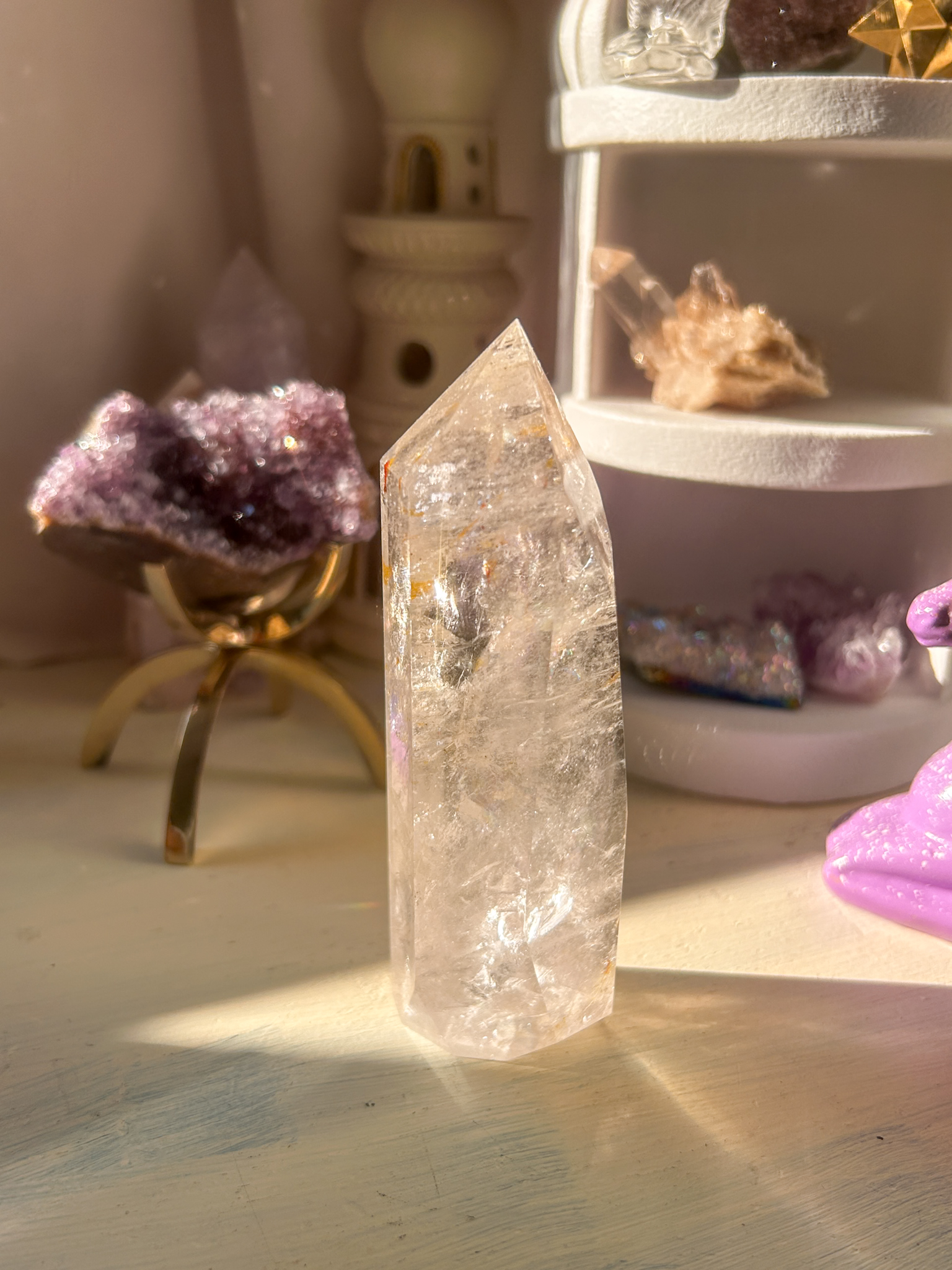 マダガスカルの美しい光・KOIクォーツ(オーロラクォーツ)タワー Blessing - 画像 (3)