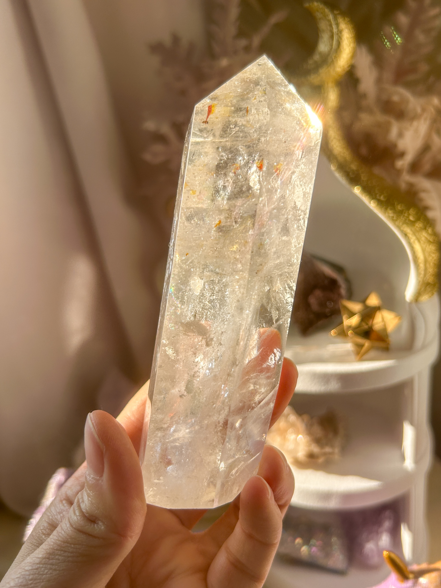 マダガスカルの美しい光・KOIクォーツ(オーロラクォーツ)タワー Blessing - 画像 (2)