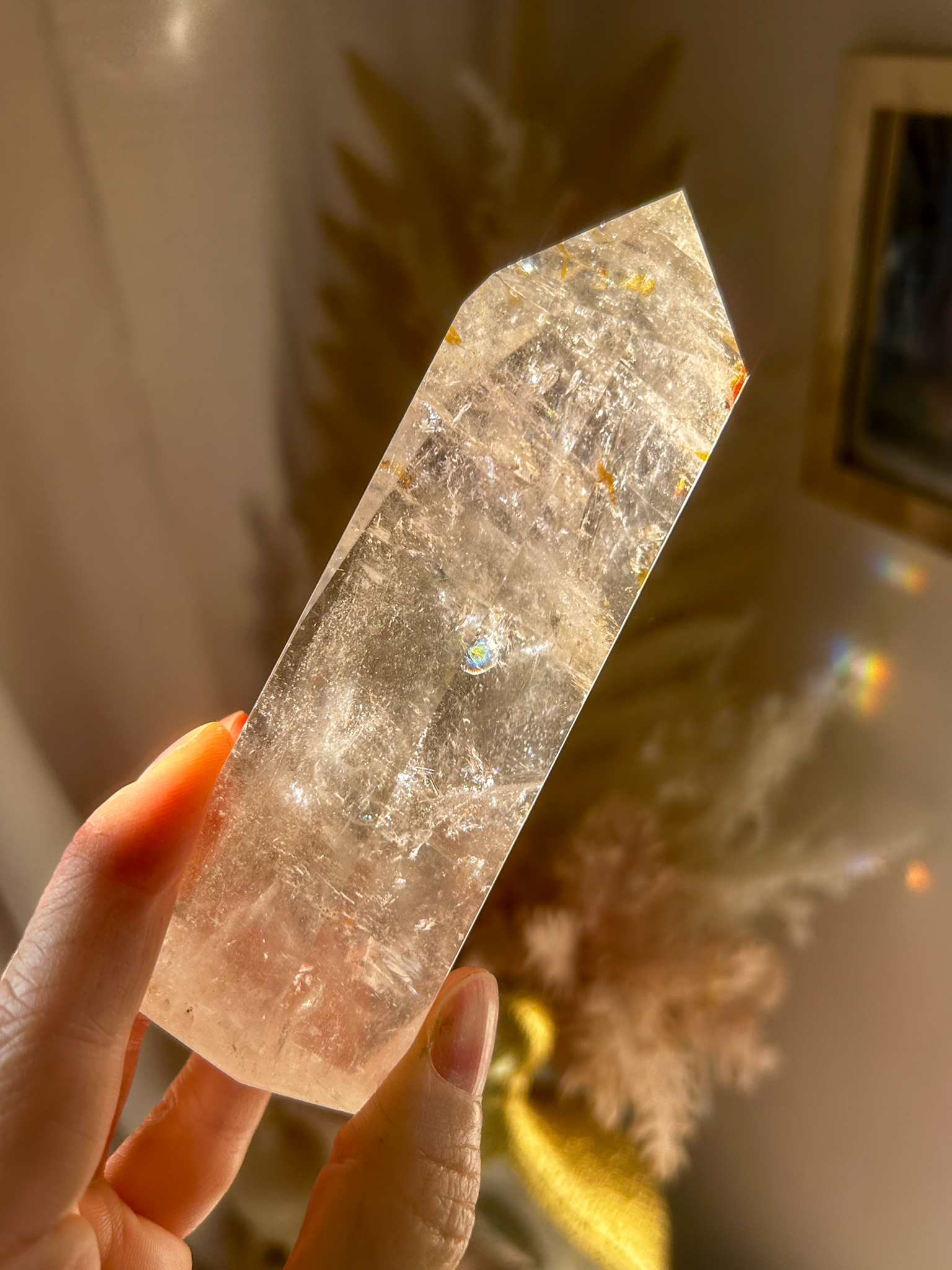 マダガスカルの美しい光・KOIクォーツ(オーロラクォーツ)タワー Blessing - 画像 (8)