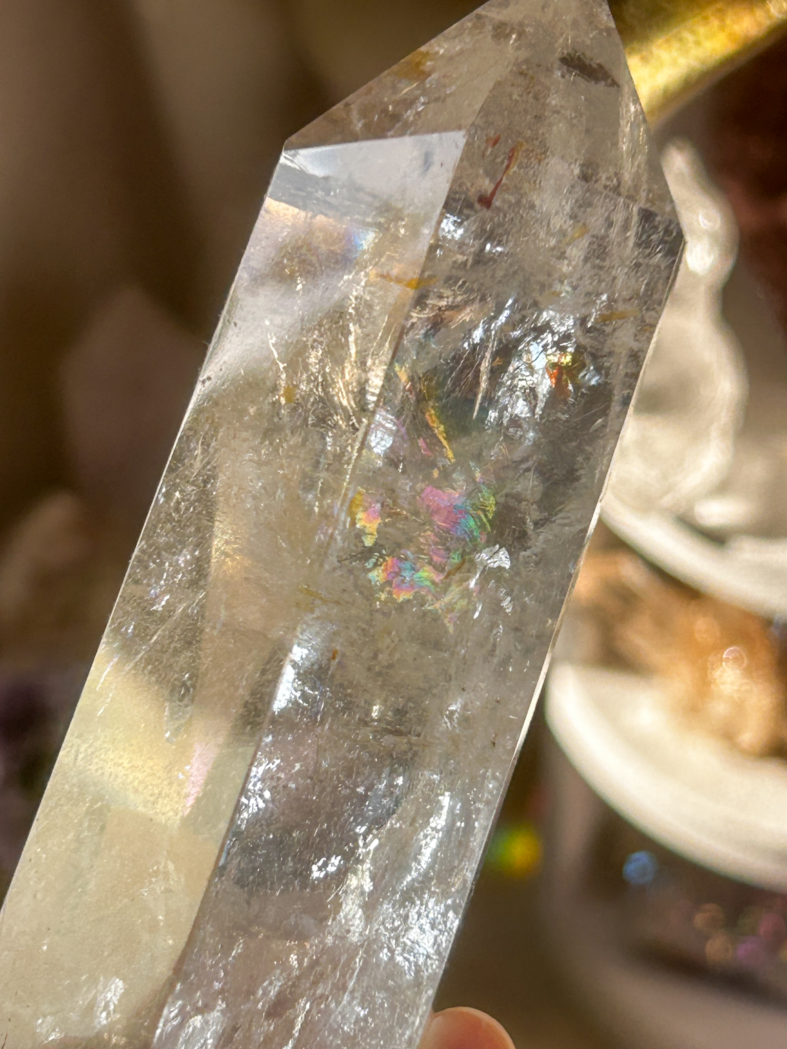 マダガスカルの美しい光・KOIクォーツ(オーロラクォーツ)タワー Blessing - 画像 (12)