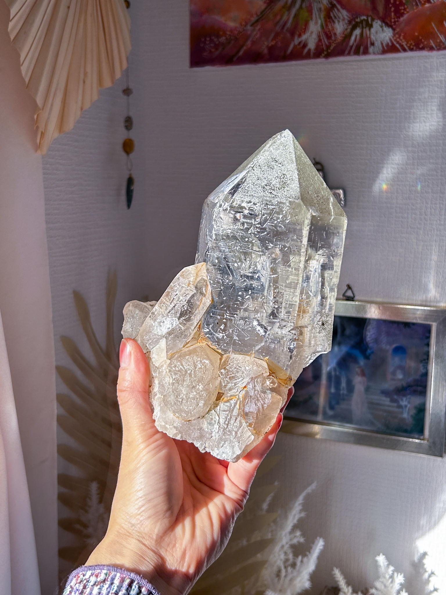 博物館級 超希少・入手困難・🔮古代文字が浮かび上がる
ガネーシュヒマール(シェルトゥン)ネパール産 巨大マスタークリスタル Ganesh, the God of Divine Blissスタンド付き - 画像 (14)