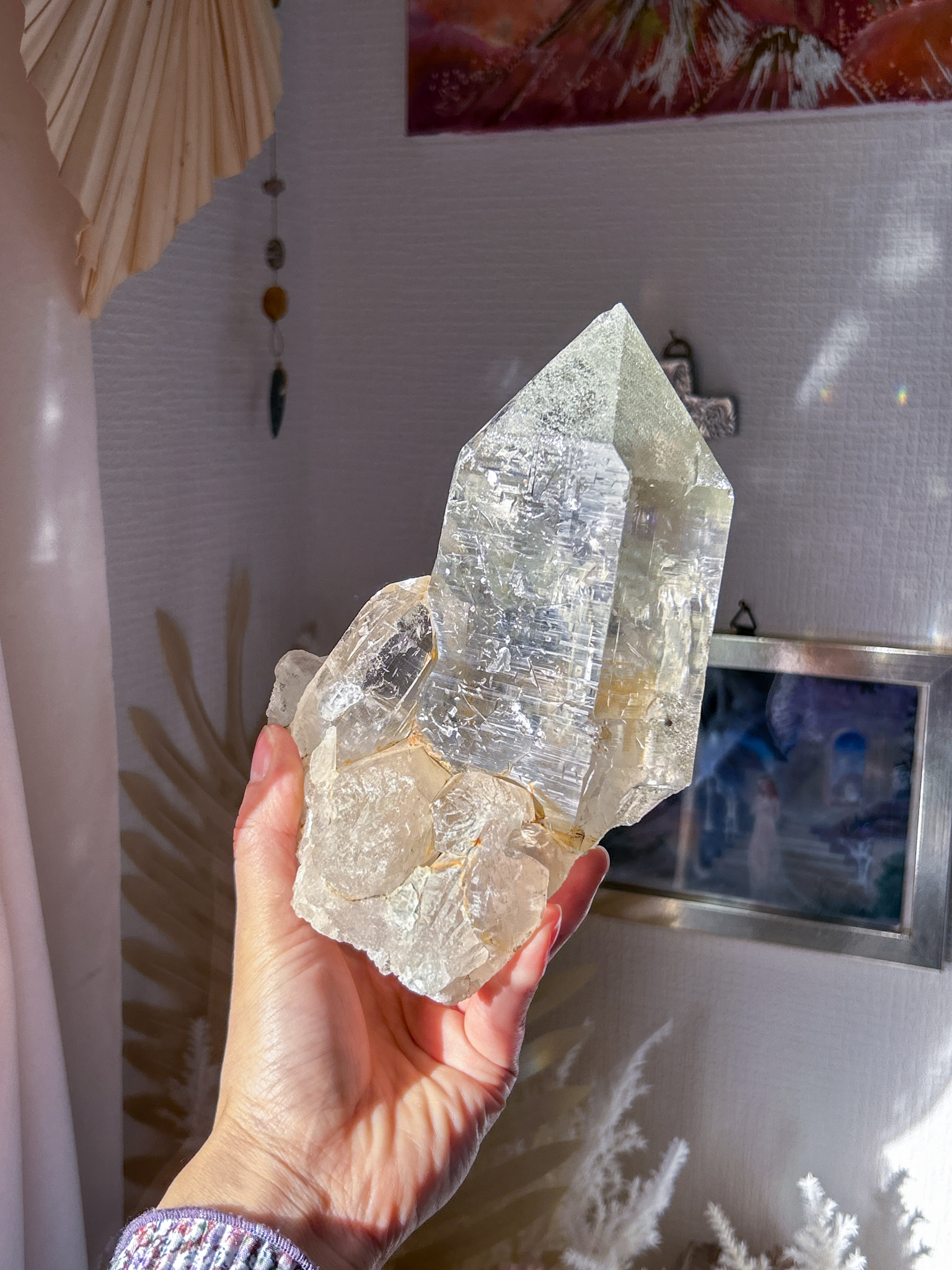 博物館級 超希少・入手困難・🔮古代文字が浮かび上がる
ガネーシュヒマール(シェルトゥン)ネパール産 巨大マスタークリスタル Ganesh, the God of Divine Blissスタンド付き - 画像 (15)