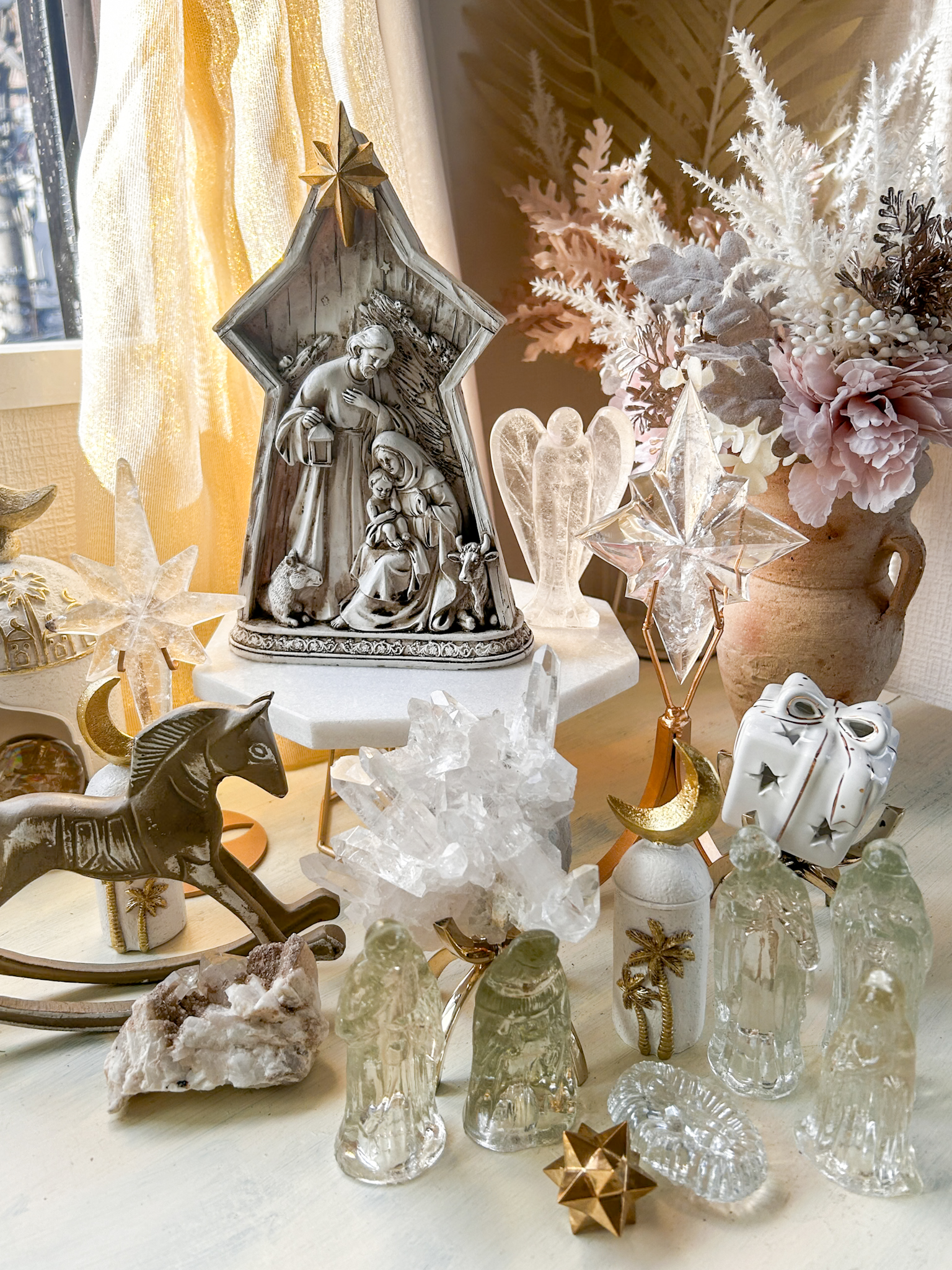 US Amrita✧Vintage ボヘミアンな雰囲気🐴USヴィンテージロッキングホース 鋳製木馬 ※おまとめ買い対象商品 - 画像 (2)