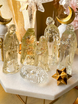 ✨US  Amrita✧Vintage ・ガラスの型押し イエス様の生誕の物語✨The Christ Child is Born　※おまとめ買い対象商品