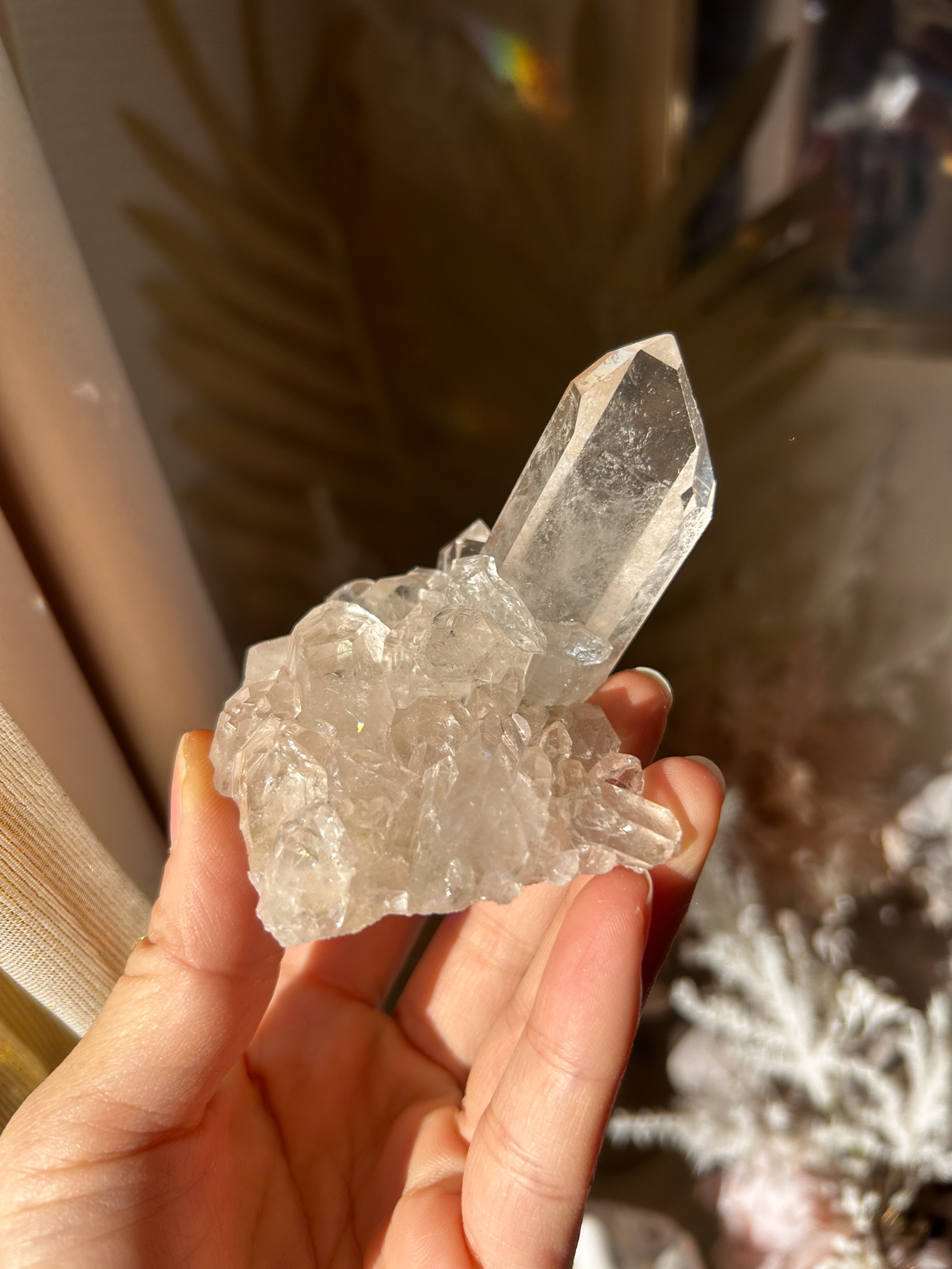 希少 Brazil コリント産 深みのある美しい水晶たち D - 画像 (4)