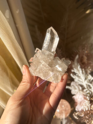 希少 Brazil コリント産 深みのある美しい水晶たち D