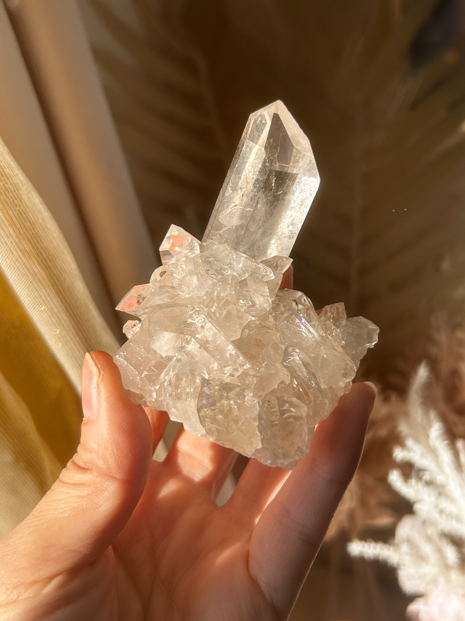 希少 Brazil コリント産 深みのある美しい水晶たち D - 画像 (7)