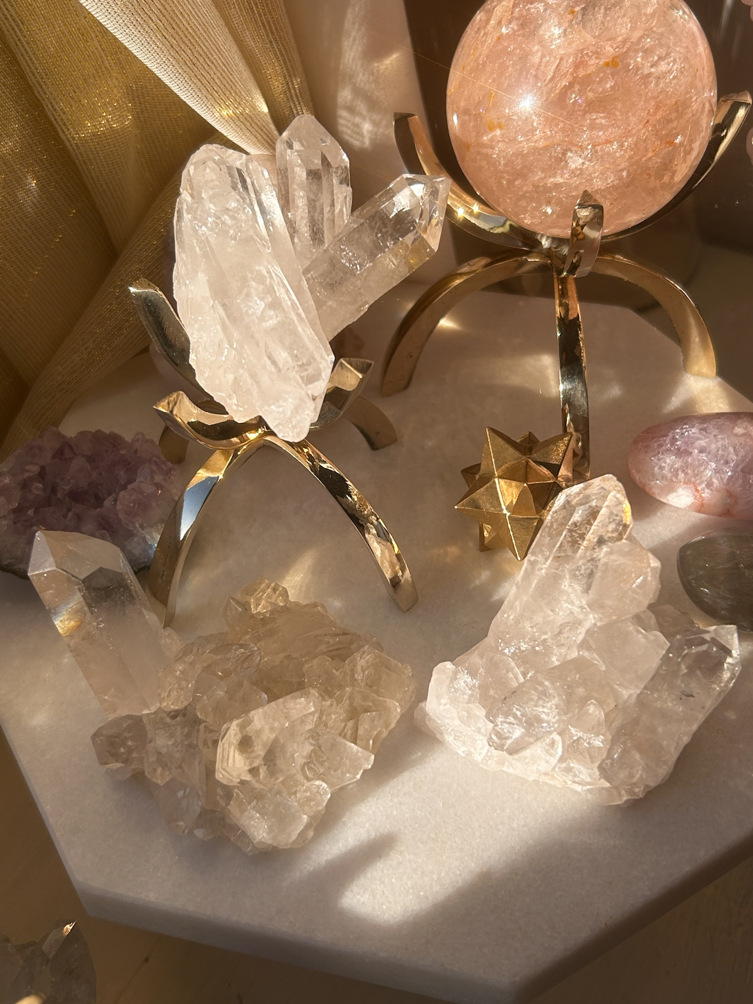 希少 Brazil コリント産 深みのある美しい水晶たち D - 画像 (3)