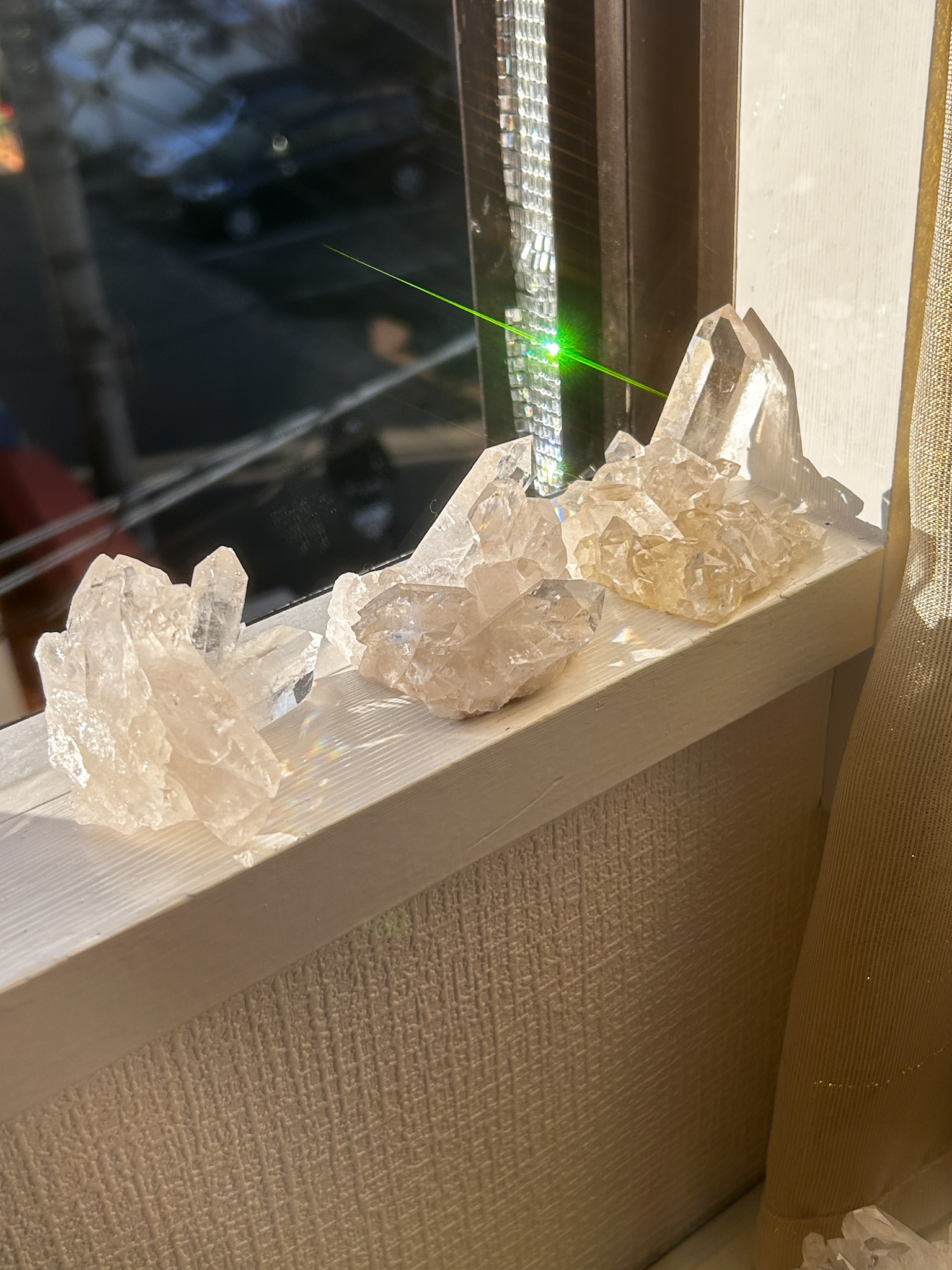 希少 Brazil コリント産 深みのある美しい水晶たち D - 画像 (2)