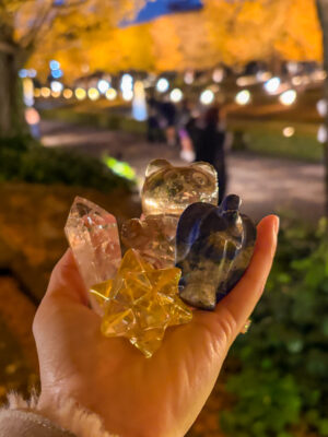 豪華🤩バイーアのスモーキーシトリン・テディベア🧸・幻のUVパウエライトアメジスト・ラピスの天使・オーラガラスのマカバセット🎁