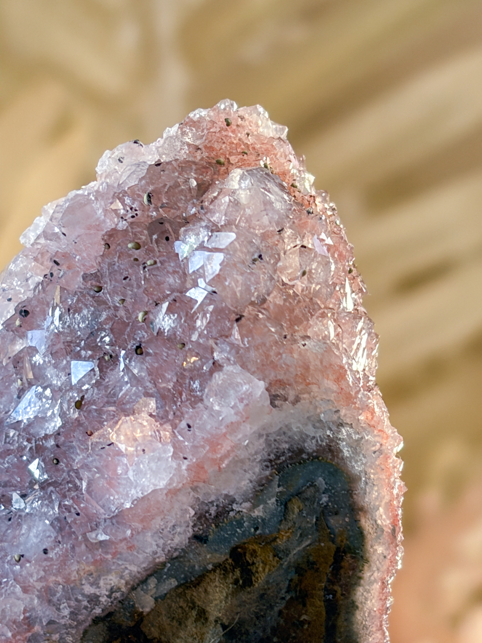 スモーキーピンク シュガードゥルージー 美しいキラキラの 妖精の宝石 シュガー レインボーアメジストxフラワーアメジスト - 画像 (6)