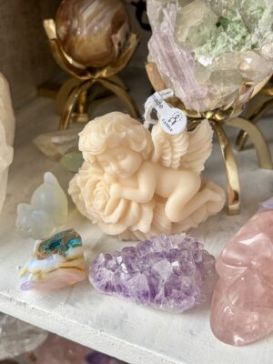 香るキャンドル🕯️ハンドメイドのおおきな天使のキャンドル(サンダルウッド芳香あり)※おまとめ買い対象商品