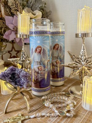 20cmガーディアンAngelキャンドル (ほんのり芳香あり)使用後は花瓶としても※おまとめ買い対象商品