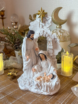 ✨【聖夜の希望】キリスト降誕 イエス様の誕生シーン オーナメント Celestial Nativity✨優しそうな聖マリアと聖ヨセフ ※おまとめ買い対象商品