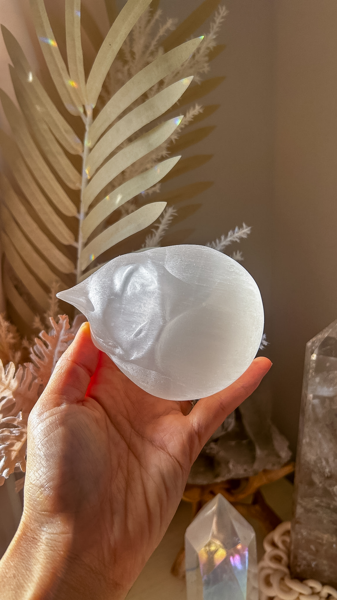 セレナイトの大きな猫ちゃん 🐈Sleepy Cat - 画像 (4)