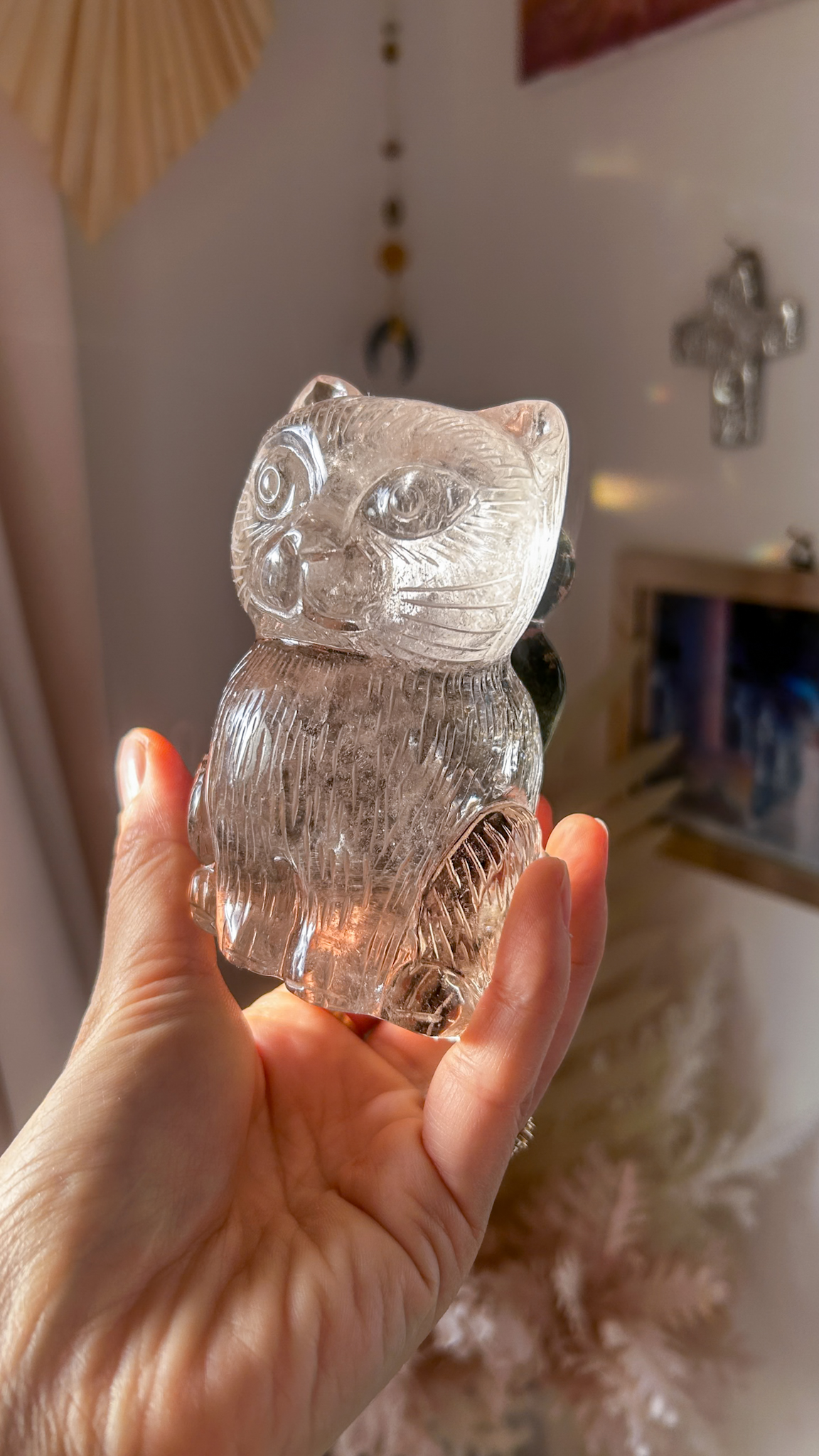 新入荷!大きな手彫りの猫ちゃん オールドストック スーモーキーガーデン 麗しのおすまし猫ちゃん 10cm - 画像 (7)