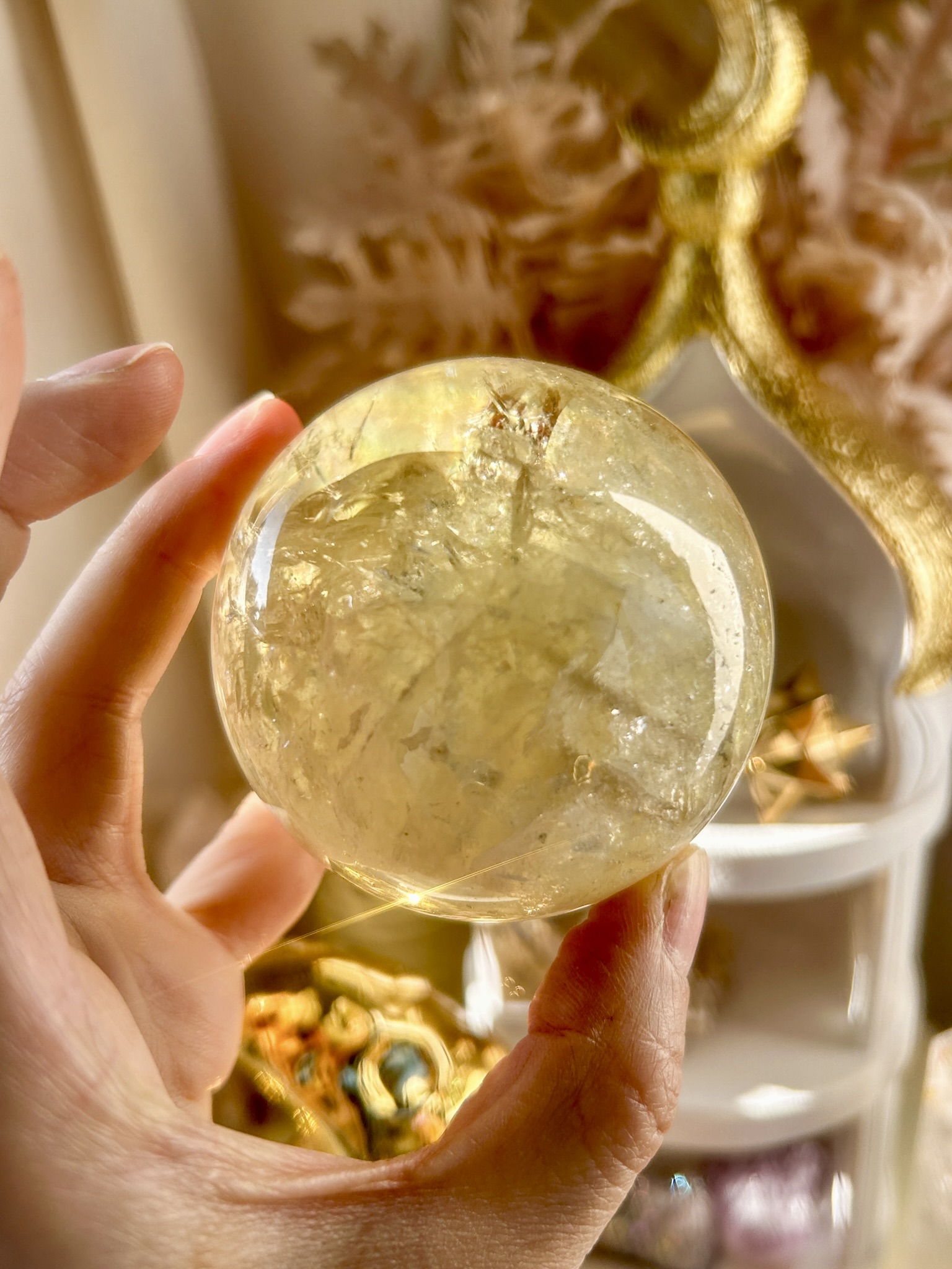 凛々しいハンサムなユニコーン🦄高品質ほんのりスモーキー水晶・15cm超え特大 My best freind - 画像 (9)