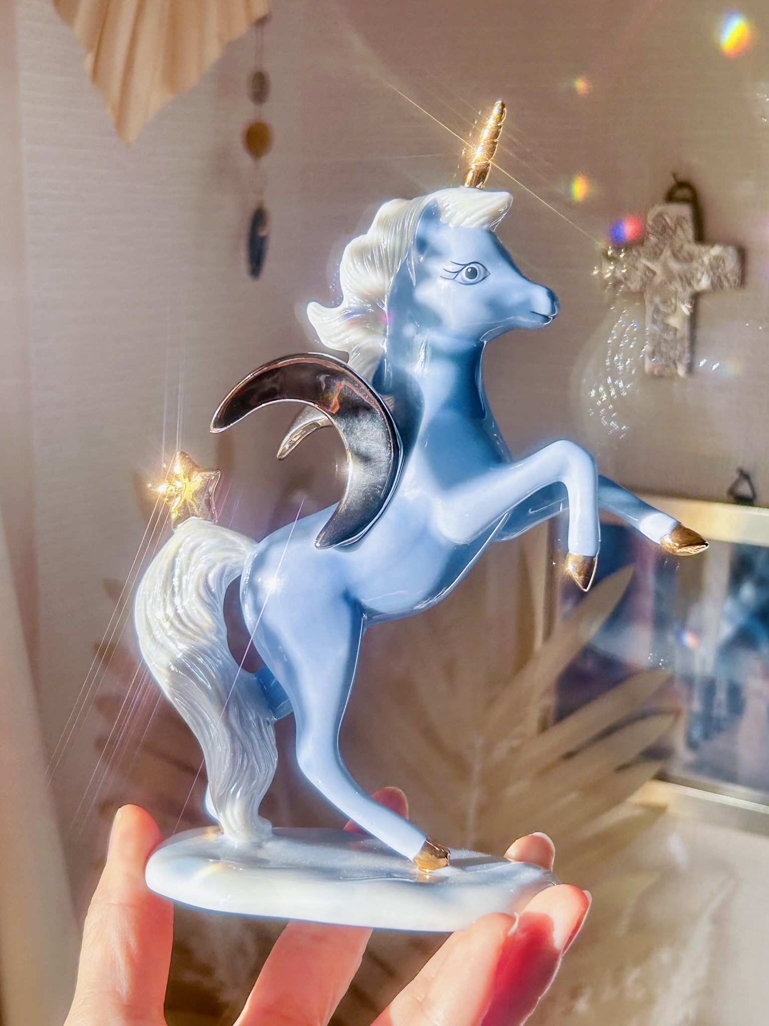 🦄アメリカンヴィンテージ ユニコーン・希少なコレクターズ品 ”愛が眩しく輝くところ” AAA完璧なコンディション