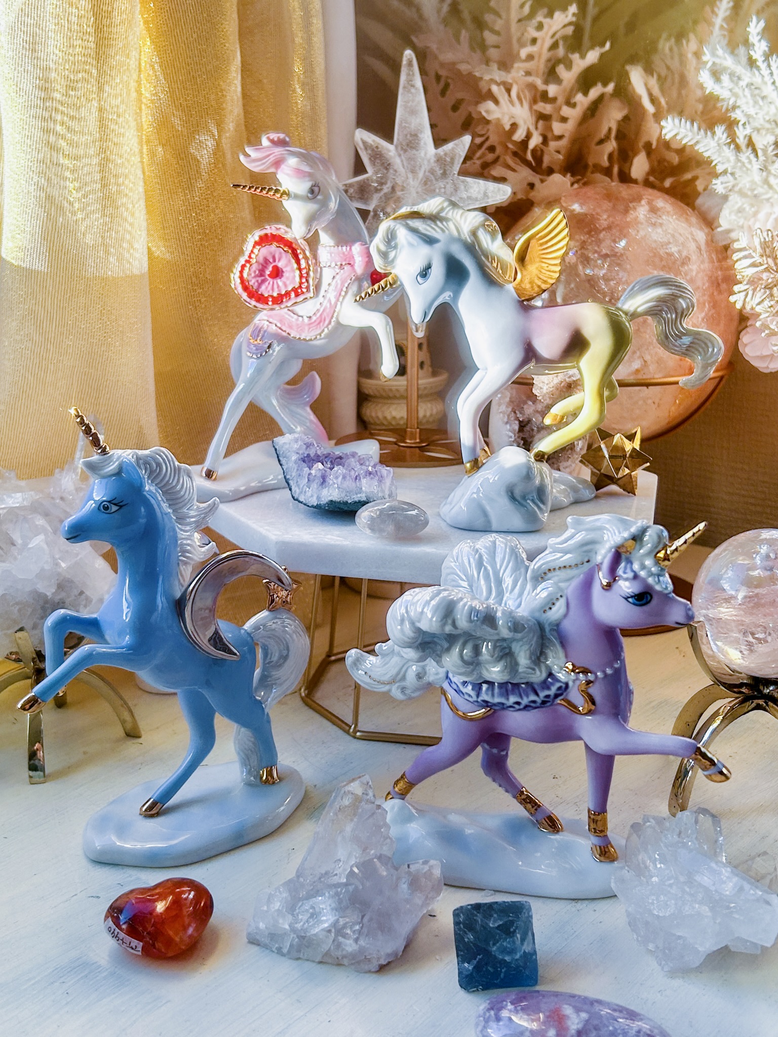 🦄アメリカンヴィンテージ ユニコーン・希少なコレクターズ品 ”愛がの翼” AAA完璧なコンディション - 画像 (9)